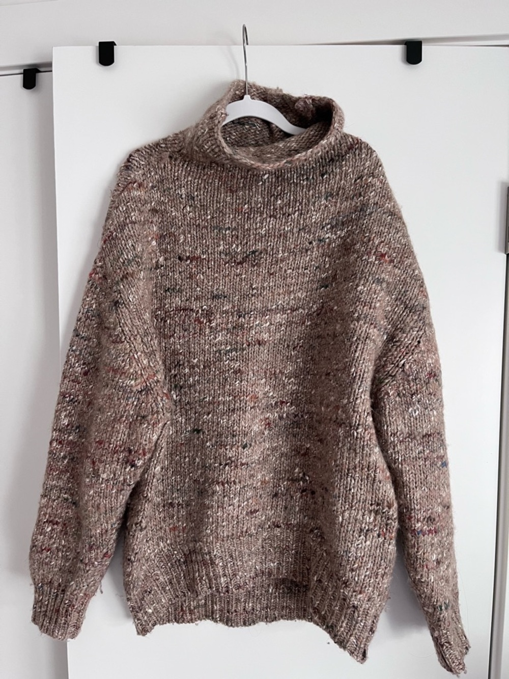 Wilfred Speckled Taupe Turtleneck Sweater